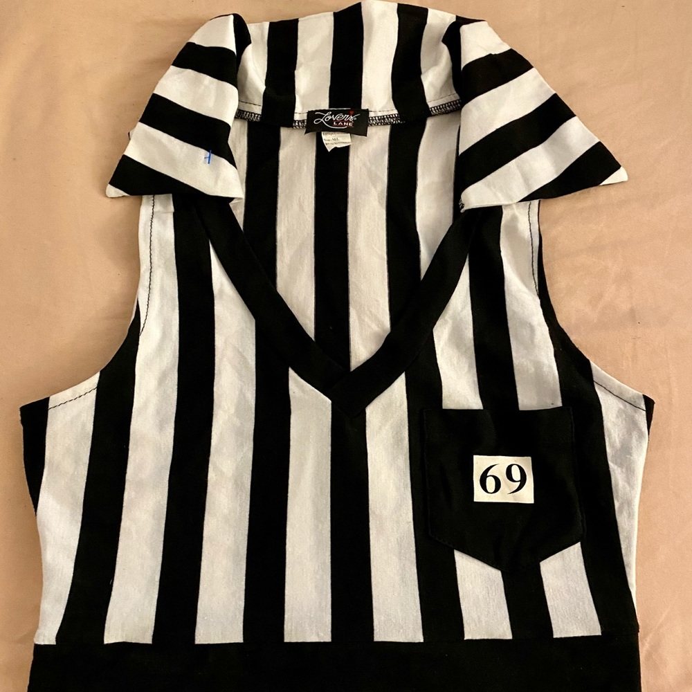 Referee Halloween Crop Top